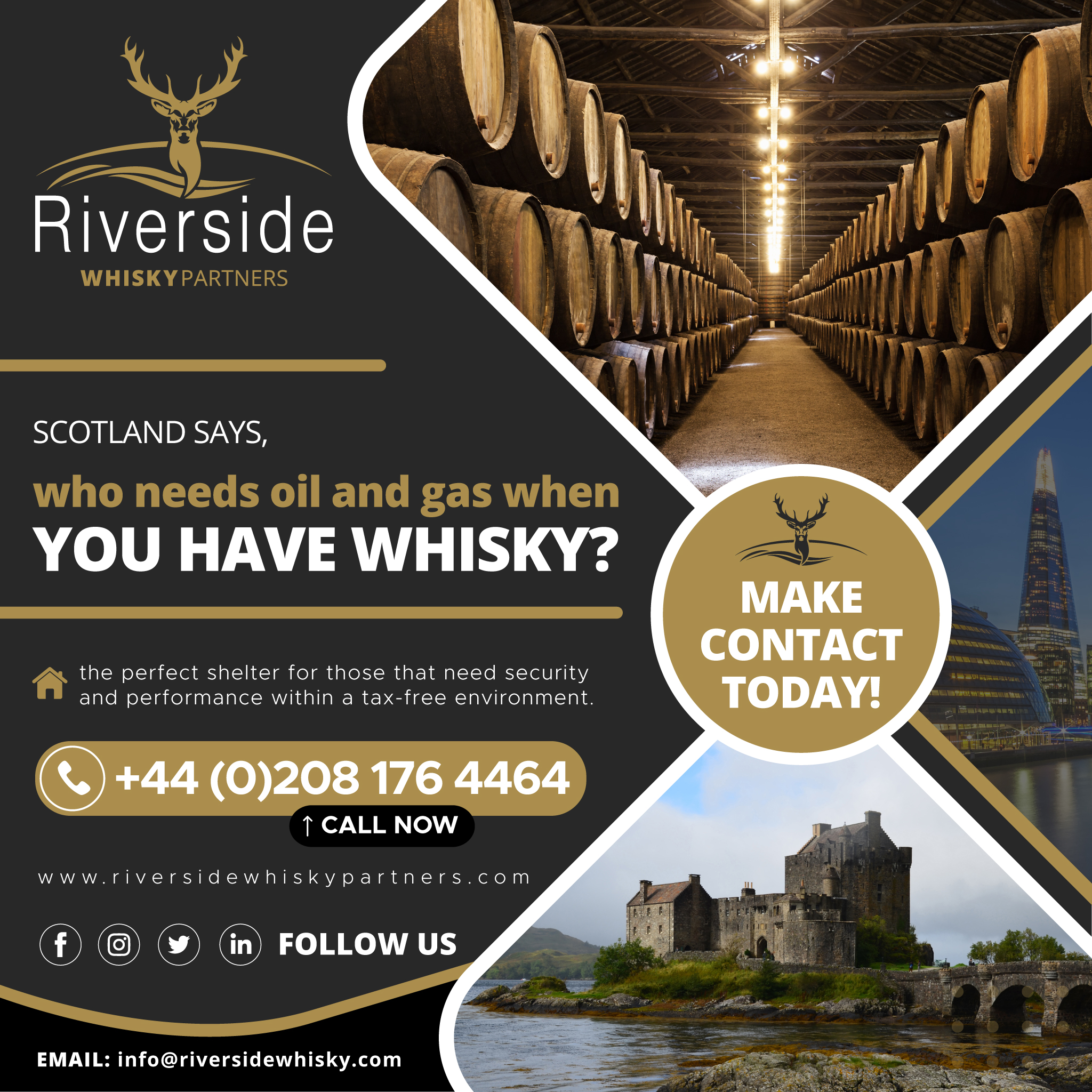 Scotland says, who needs oil and gas when you have whisky?