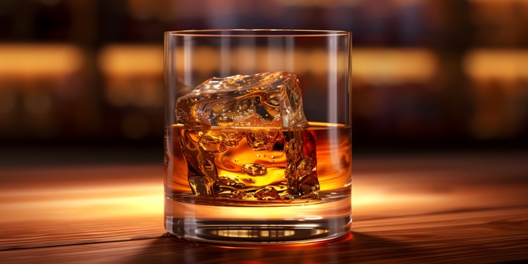 Whisky in a glass